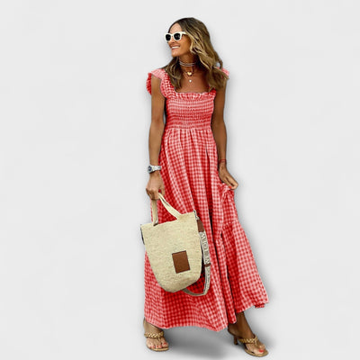 Checked Maxi Dress – Dress