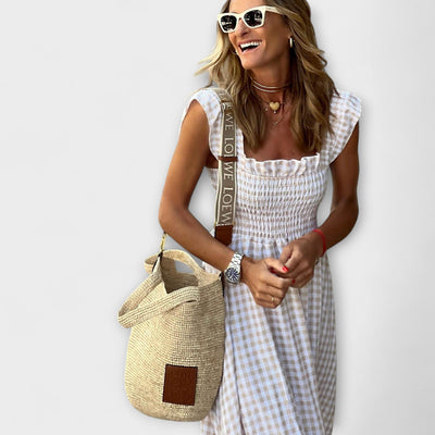 Checked Maxi Dress – Dress
